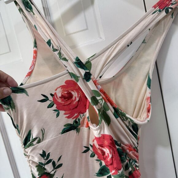 Anthropologie Daily Practice Eureka Floral Print Dress Bodycon Soft Size XS NEW - Picture 5 of 15